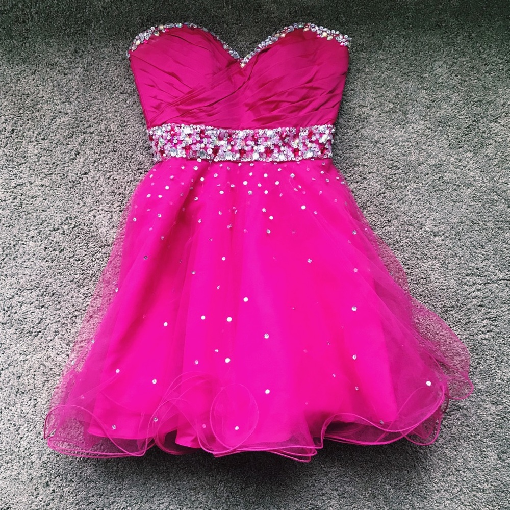 PINK MORILEE SHORT FORMAL DRESS
